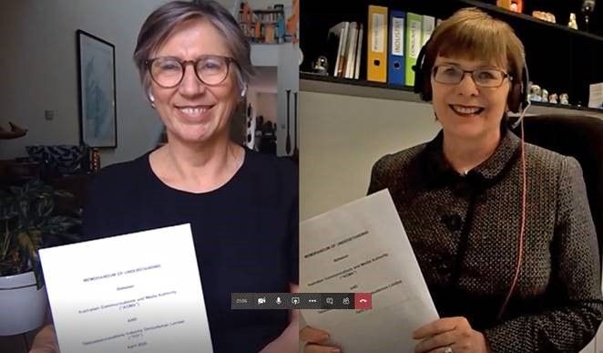 Nerida O'Loughlin and Judi Jones