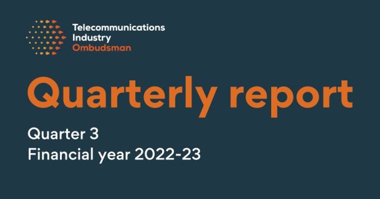 TIO Quarter 3 Complaints Report (FY2022-2023)